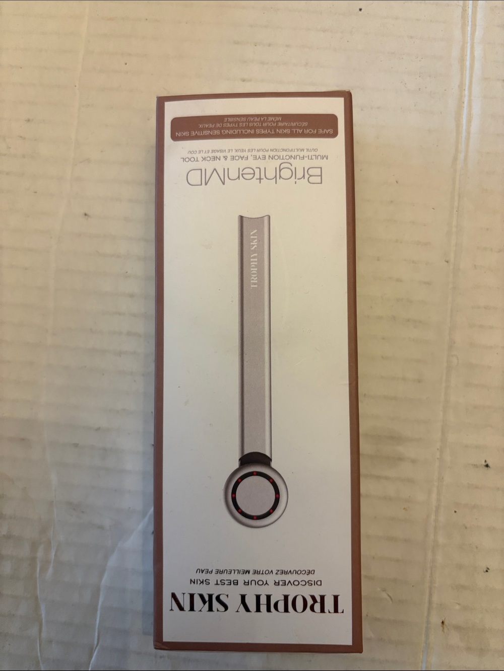 BrightenMD Trophy Skin Device – Rose Gold/White